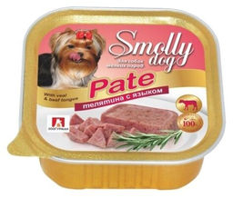 Зоогурман д/соб. Smolly Dog ламис. 100 г. Телятина с языком паштет 1/15 2465