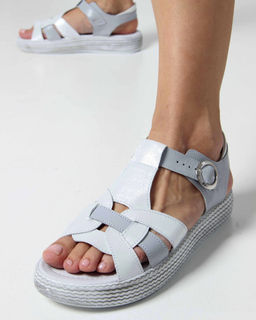 Босоножки EDART 2028.2530 w. Серый белый R - Ed'art фото 7