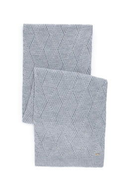 Женский серый меланжевый шарф Неожиданная скидка в корзине