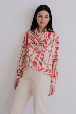 12012 Блуза с драпировкой - Martichelli фото 7