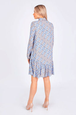 5-2839/729-4914-2 Платье принт Голубой колосок, 38 - Serginnetti фото 3