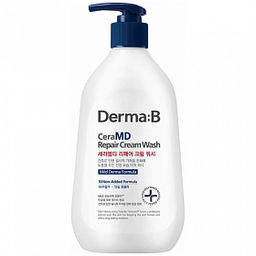Derma:B CeraMD Repair Cream Wash, 400ml - Липосомный крем-гель для душа с ламеллярной эмульсией