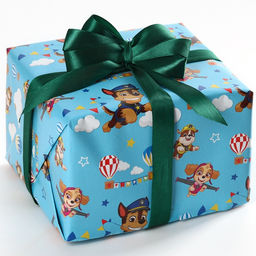 Цена за 10 шт. Бумага упаковочная глянцевая, Щенячий патруль, 70×100 см