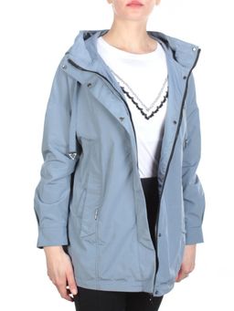 FY-221 GRAY/BLUE Ветровка женская АЛИСА (65% хлопок, 35% полиэстер) - Фабричный китай фото 6