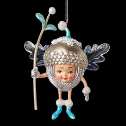 Цена за 6 шт. Украшение ErichKrause Decor Желудь ледяного царства 11.5см