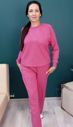 Комплект(костюм) с брюками палаццо Футер 2-х нитка - Relay фото 119