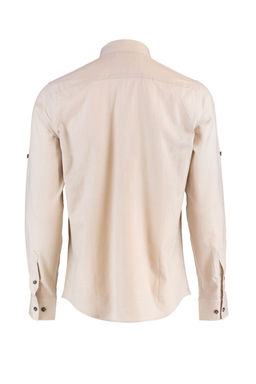 TRENDYOL MAN Koyu Yesil Dugmeli Yaka Apoletli Slim Fit Uzun Kol %100 Pamuklu Keten Gorunumlu Gomlek TMNSS20GO0189 - Trendyolmilla фото 28