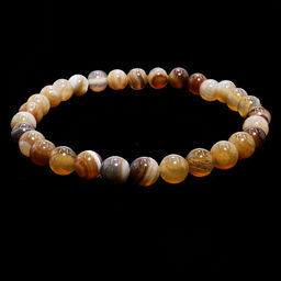 Браслет из камня Бразильский агат оберег на везение и процветание