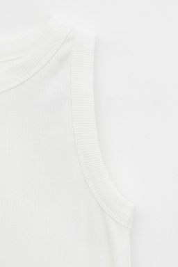 Майка Very Neat ЕВТ 3239 из трикотажа в рубчик сахар  фото 2