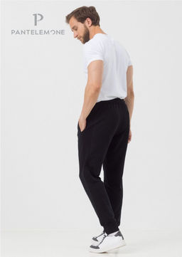 Мужские брюки зауженные из футера PDB-242 - Pantelemone фото 10