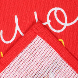 Набор полотенец Доляна Люблю и тебя 28х46 см - 2 шт, 100% хл, рогожка 164 г/м2  фото 4