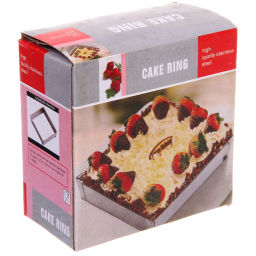 Цена за 2 шт. Форма для салата регулируемая "Квадрат"10*10*5см (до 17см)