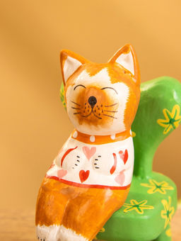 Сувенир «Спящий котик на стуле», 4×5.5×7.5 см, дерево