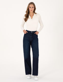 Lacivert Jean Pantolon