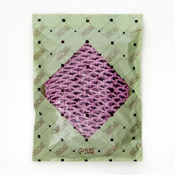 Сумка-авоська плетёная, клетка 1.5 см, лиловая