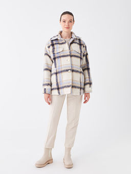 Ekose Desenli Uzun Kollu Hamile Ka?e Kaban