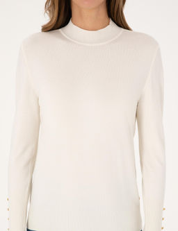 Ekru Slim Fit Basic Kazak - Pierre cardin фото 6