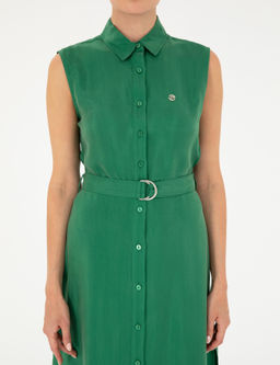 Ye_il Kolsuz Regular Fit G_mlek Elbise - Pierre cardin фото 5