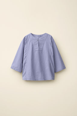 CAMISA CUELLO MAO CREATED BY CARAMEL LONDON X ZARA / Azulado