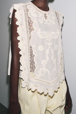 ZW COLLECTION SHIRT WITH RUFFLED CHEST - Zara фото 12