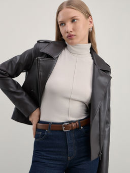 Водолазка из модала со швом / Zarina  фото 2