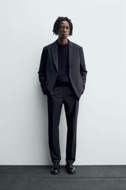 WOOL SUIT TROUSERS