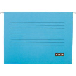 Папка подвесная  Attache, А4, картон, синий, до 200л., 5шт/уп  фото 2