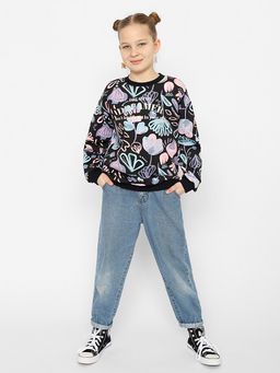 CRB wear/CSJG 63484-22-356 Джемпер для девочки,черный/Ex.Cherubino фото 5