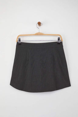 Teen Antrasit Buzgu Detayl? Etek Gorunumlu Mini Sort & Bermuda TWOAW26SR00028