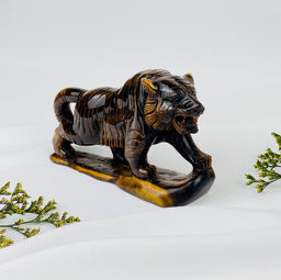 Тигр из камня Тигровый глаз