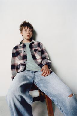 CHECK OVERSHIRT - Zara фото 5