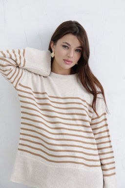 10407 Джемпер удлинённый в полоску - Martichelli фото 4