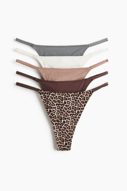 Pack de 5 bragas thong