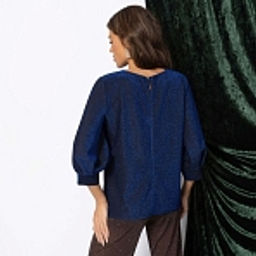 Блуза нарядная с блеском, Предвкушение встречи (сияние)