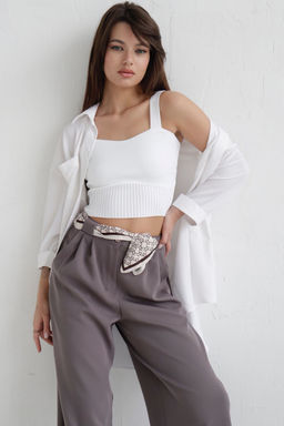 11933 Топ вязаный белый