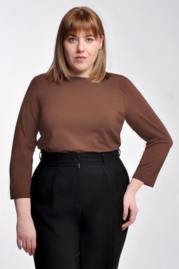 Арт.12601/4 Лонгслив женский 50-58 (5 шт) Цвет:коричневый