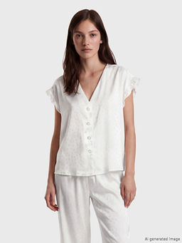 Desenli Kad?n Saten Pijama Tak?m