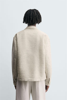 CONTRAST TEXTURED OVERSHIRT - Zara фото 3