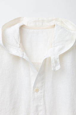 SOBRECAMISA CAPUCHA 100% LINO / Blanco - Zara фото 4