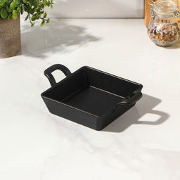 Сковорода «Квадрат. Глубокий», 12.5×12.5×3.5 см, индукция, чугун, чёрная