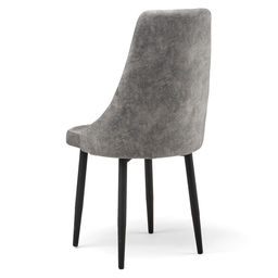 Стул мягкий для кухни «Граф», обивка nova 610, цвет тёмно – серый