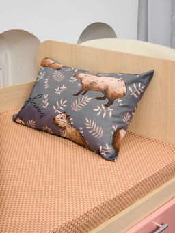 Постельное белье детское поплин с простыней на резинке - Капибары 145*112; 80*160*20; 40*60