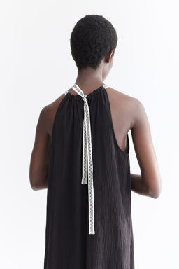 Vestido de algodon con cordon de ajuste - H&m фото 5