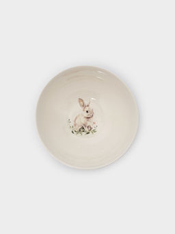 Салатник, 16х7 см, 700 мл, фарфор N, белый, Кролик в цветах, Bunny - Anna lafarg фото 4