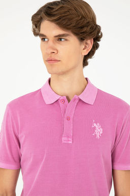 Мужская фиолетовая базовая футболка - U.s. polo assn фото 2