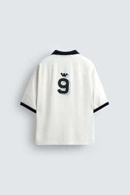 RETRO FOOTBALL PRINT POLO SHIRT - Zara фото 9