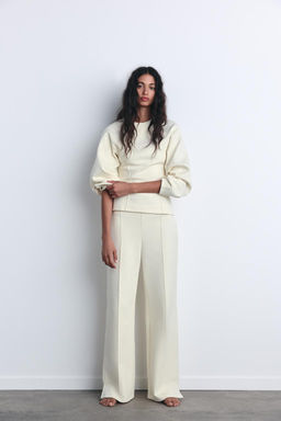 FITTED INTERLOCK SWEATSHIRT - Zara фото 17