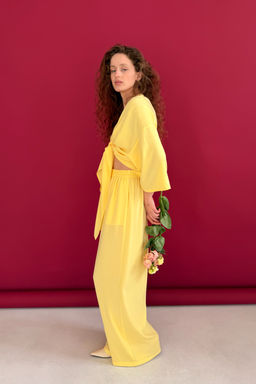 Блузка СЕТ029/05/Желтый - M&G all natural фото 5