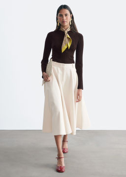 Falda sastre con corte circular - H&m фото 5