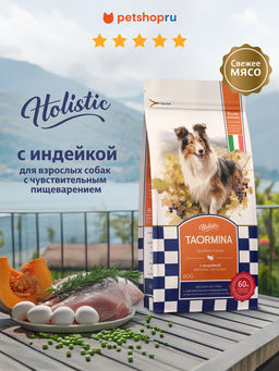 Полнорационный сухой корм для взрослых собак с чувствительным пищеварением с индейкой Southern Forest